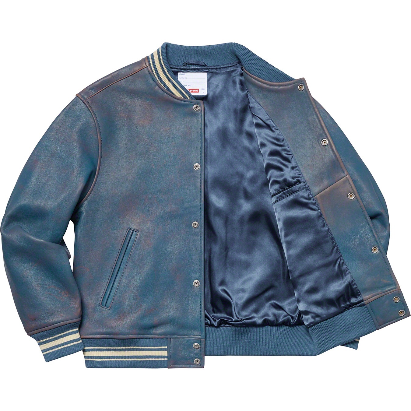 Leather Varsity Jacket view 2